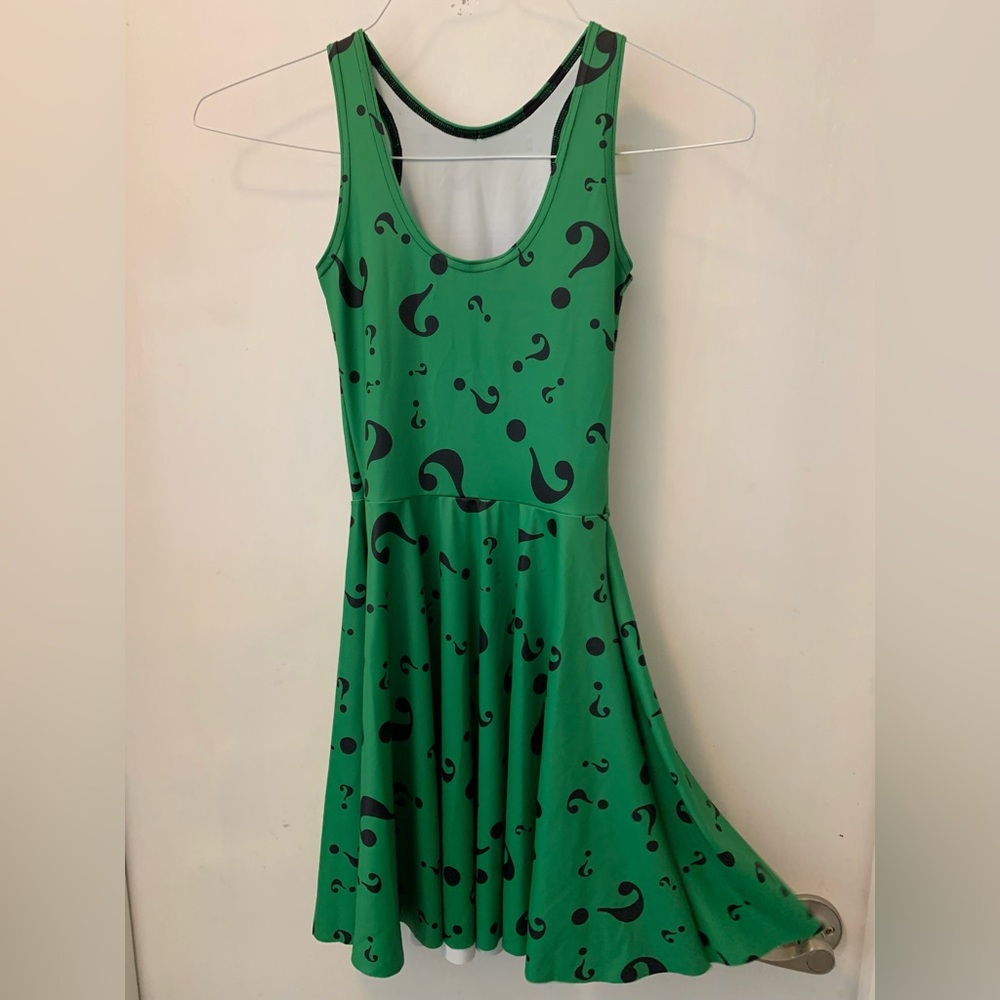 The Riddler Scoop Skater Dress - Limited